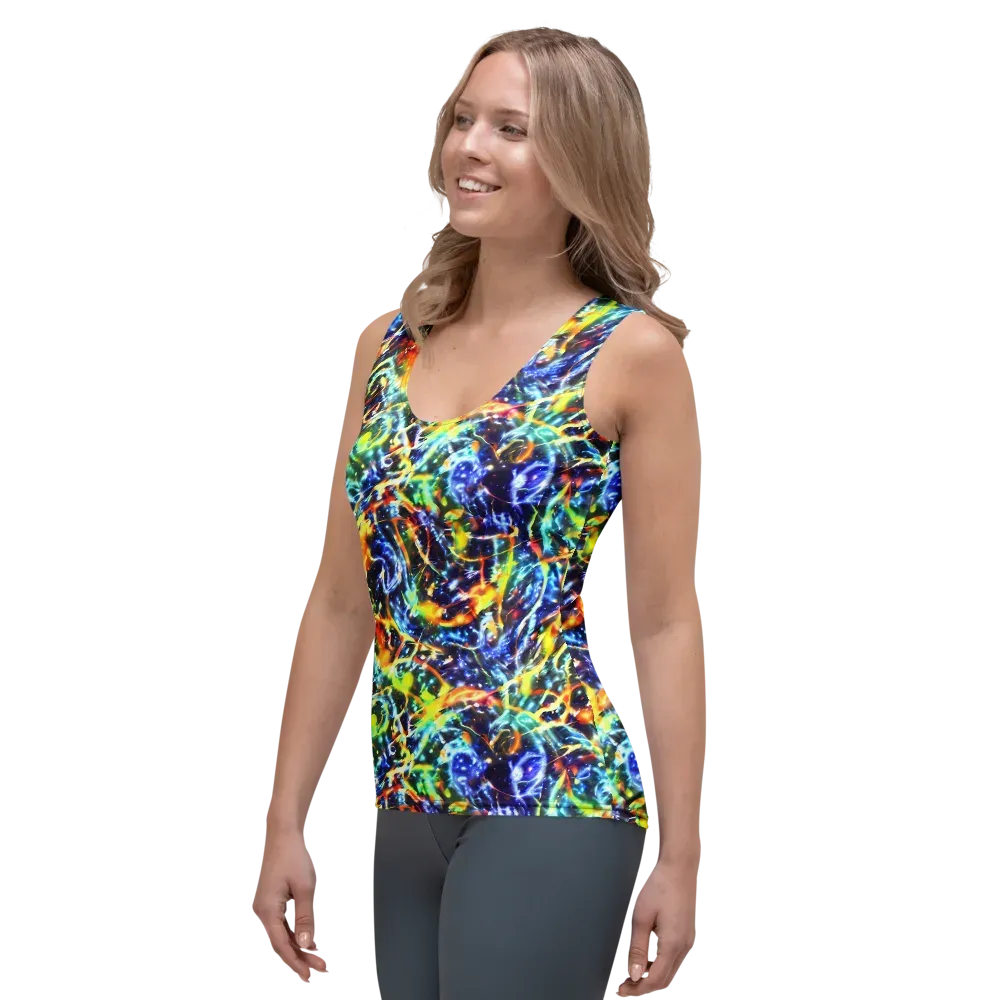 Atomic Lagoon on Women's Tank Top — Left Front