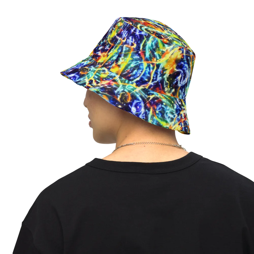 Atomic Lagoon on Reversible Bucket Hat — Back Inside