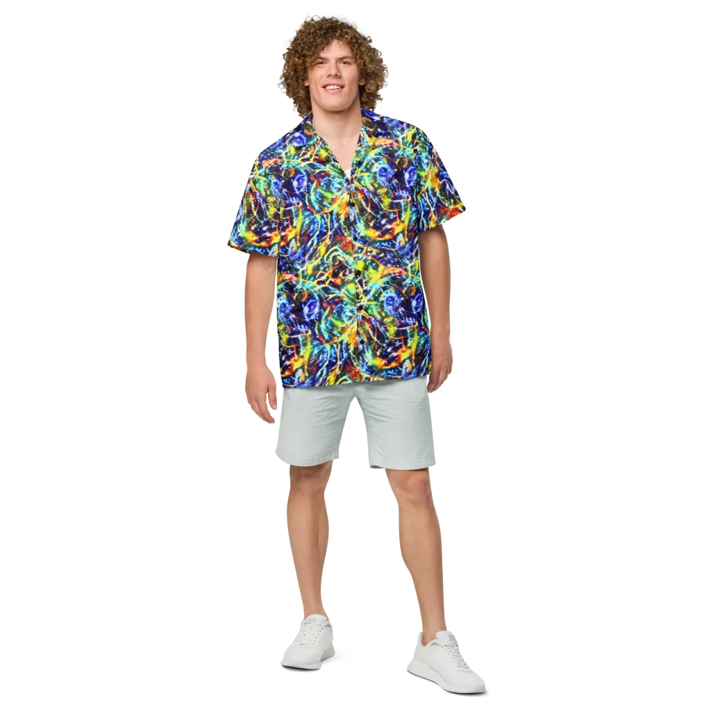 Atomic Lagoon on Button Shirt — Front
