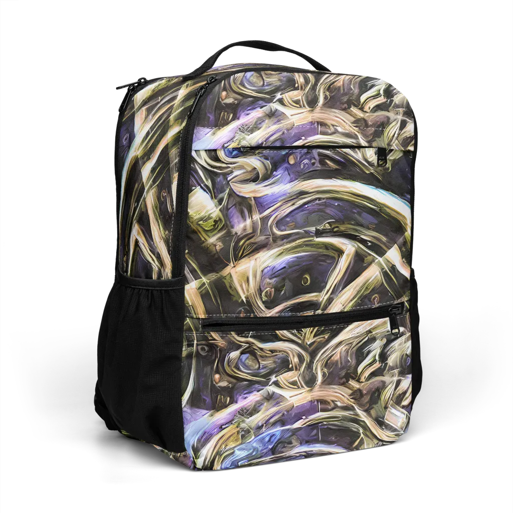 Violet Riptide on Utility Backpack — Right Front