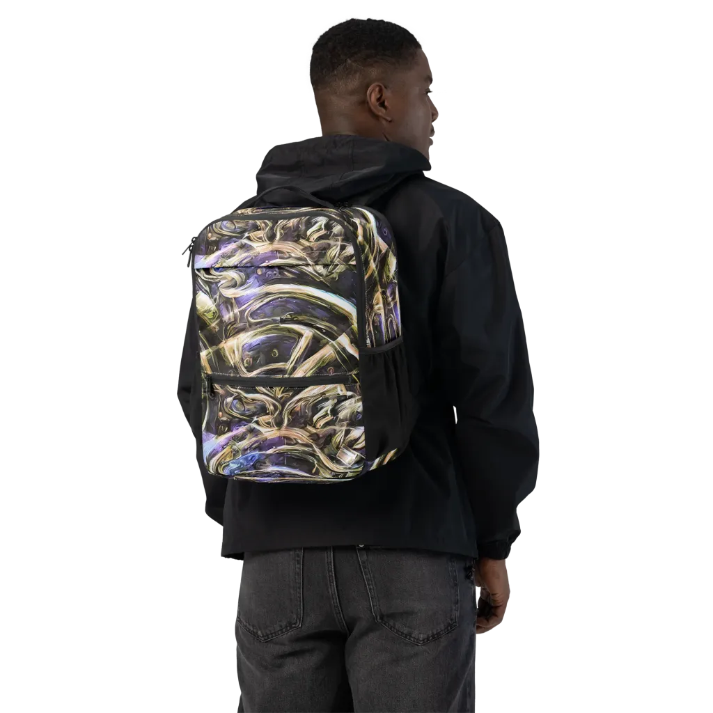 Violet Riptide on Utility Backpack — Back