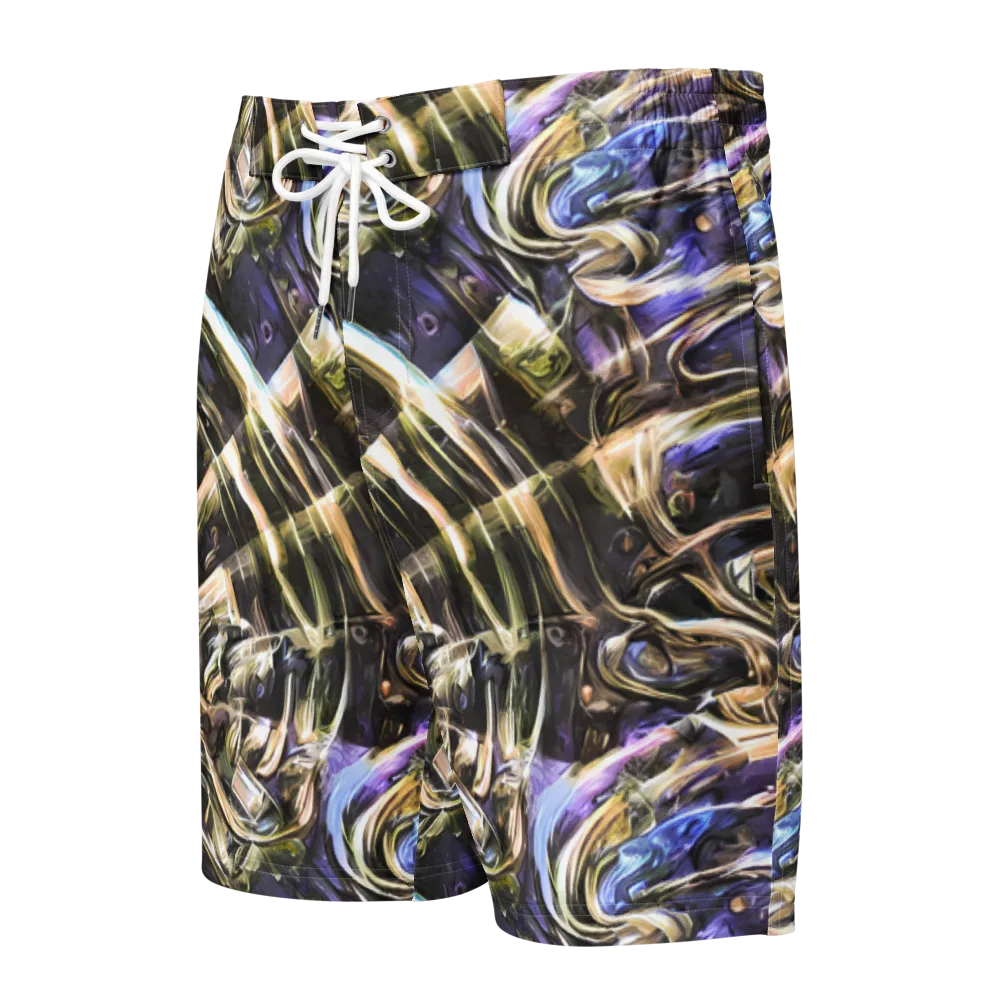 Violet Riptide on Men's Board Shorts — Front