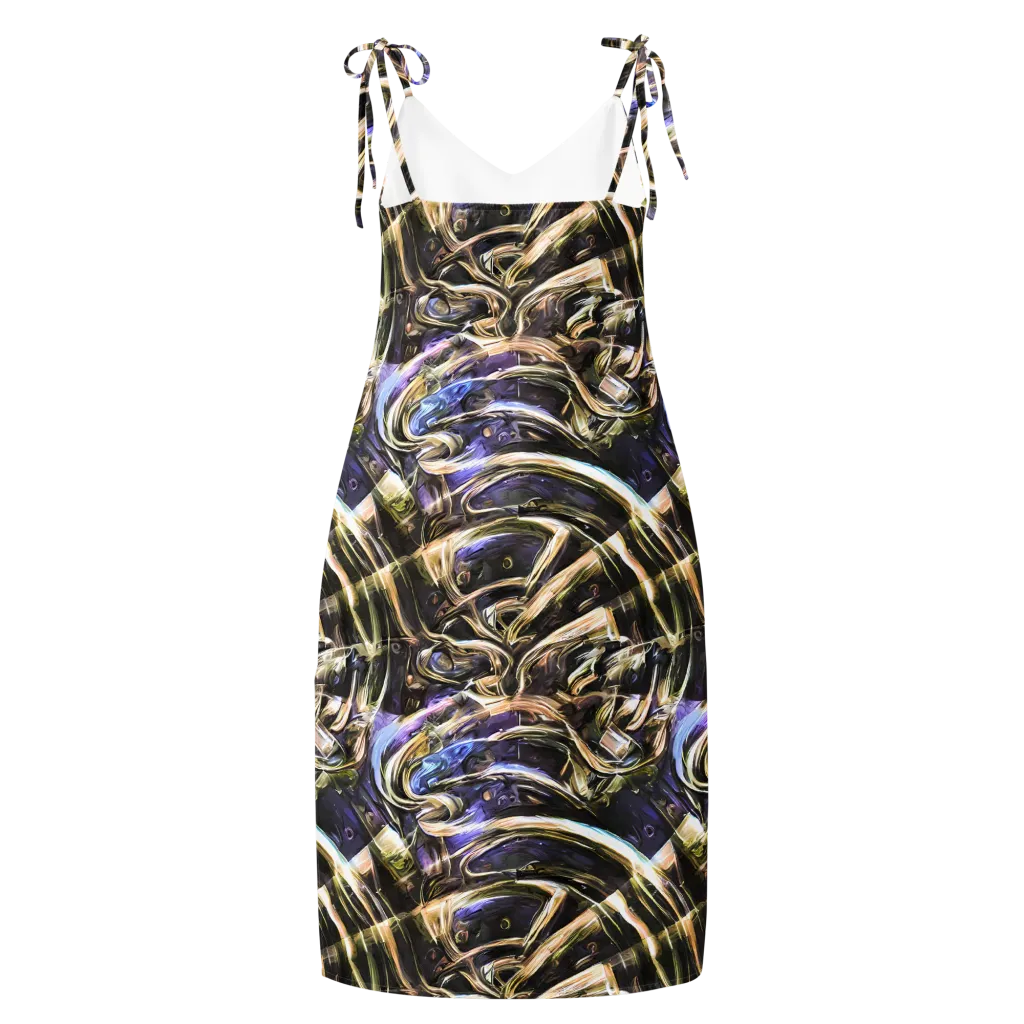Violet Riptide on Slip Dress — Back