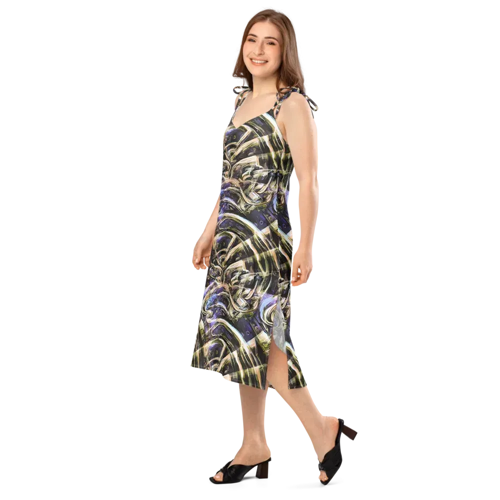 Violet Riptide on Slip Dress — Left Front