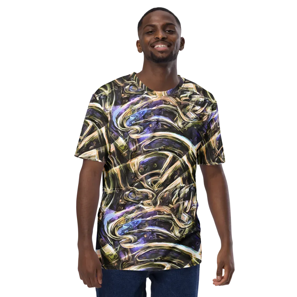 Violet Riptide on Men's Crew Neck T-Shirt — Front