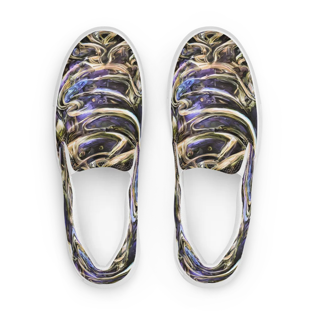 Violet Riptide on Women's Slip-On Canvas Shoes — Front