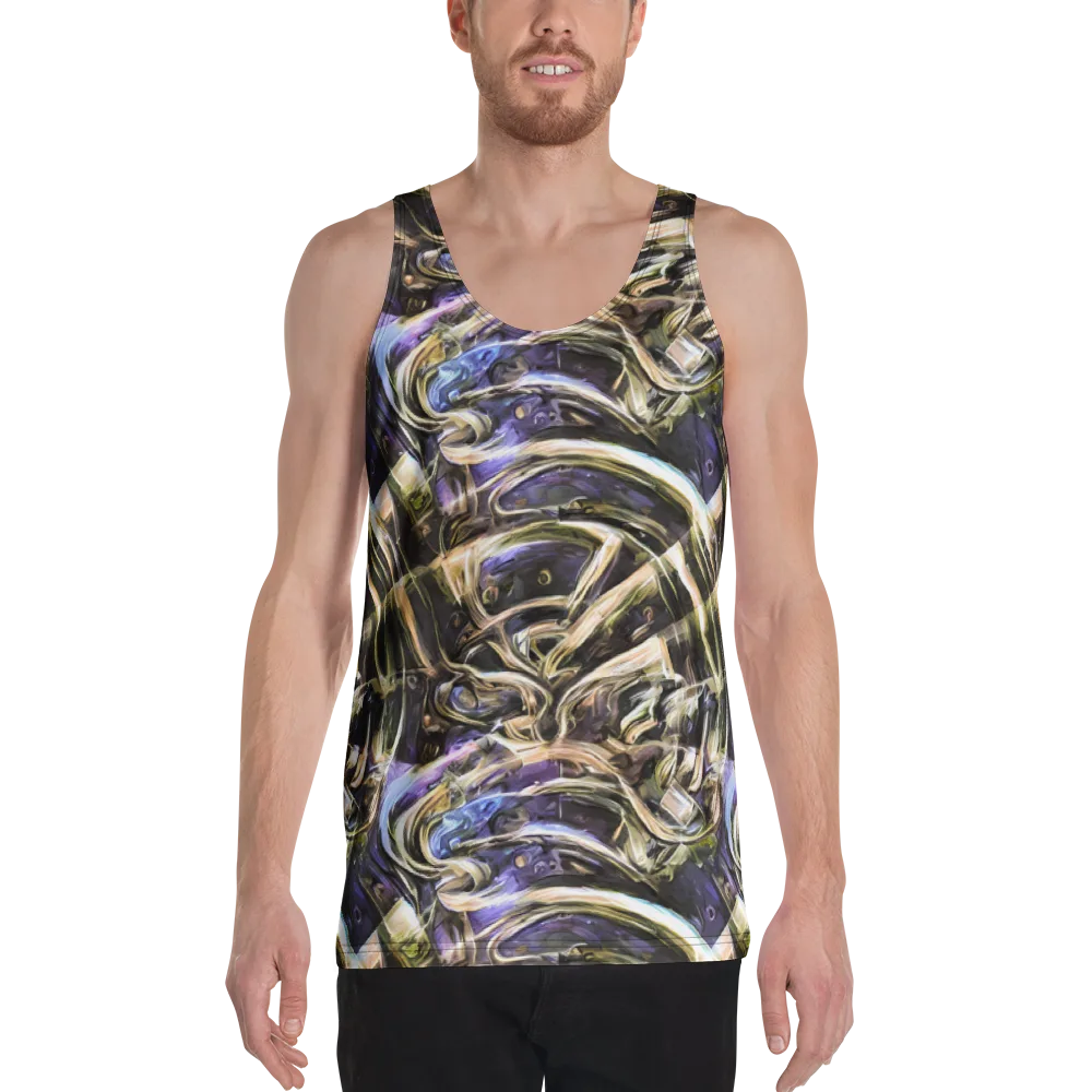 Violet Riptide on Men's Tank Top — Front