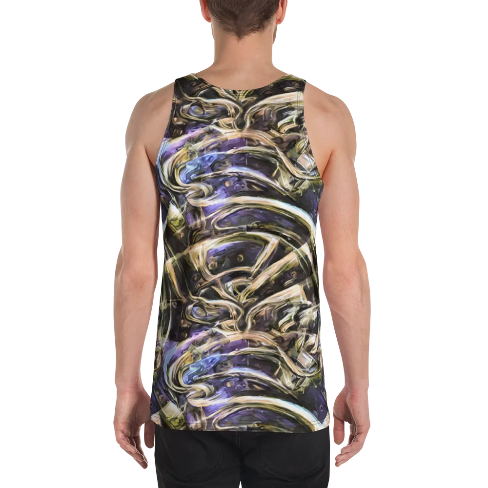 Violet Riptide on Men's Tank Top — Back