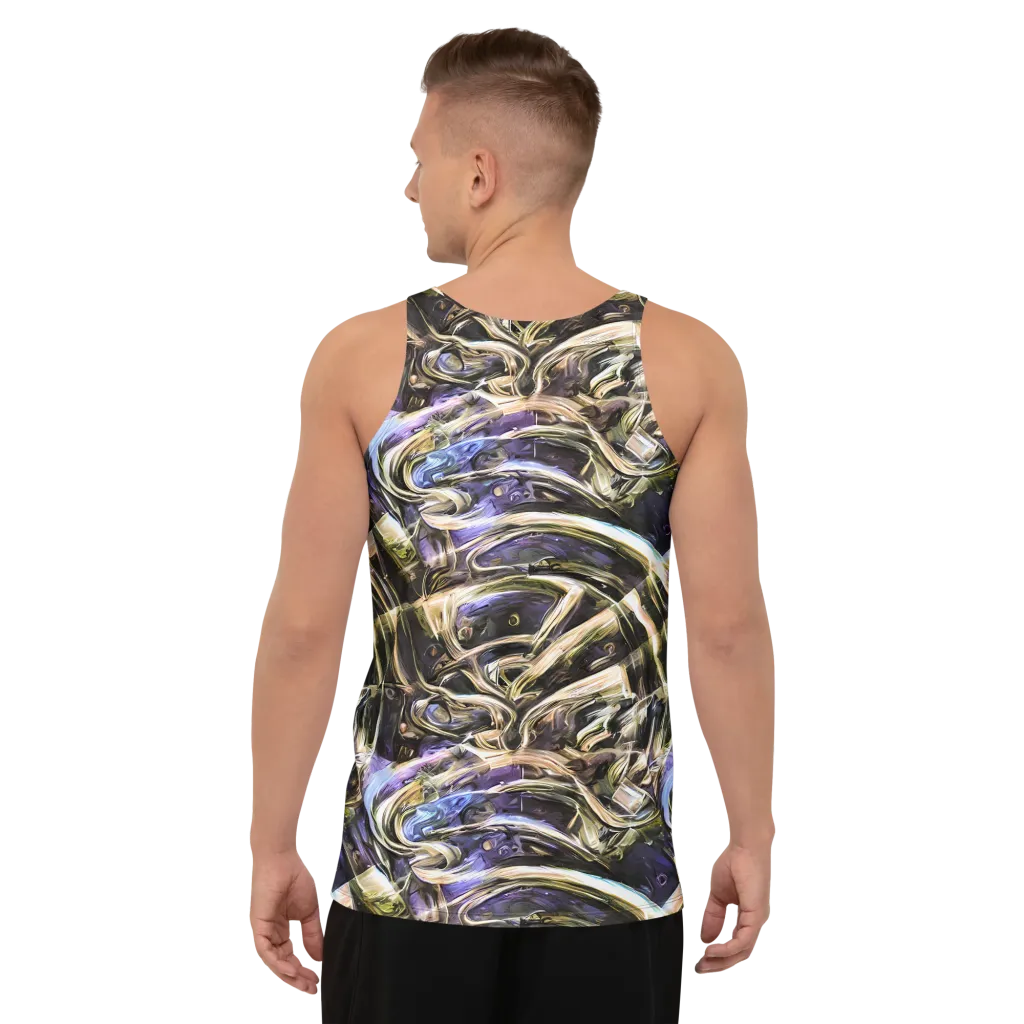 Violet Riptide on Men's Tank Top — Back