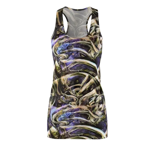 Violet Riptide on a Racerback Dress