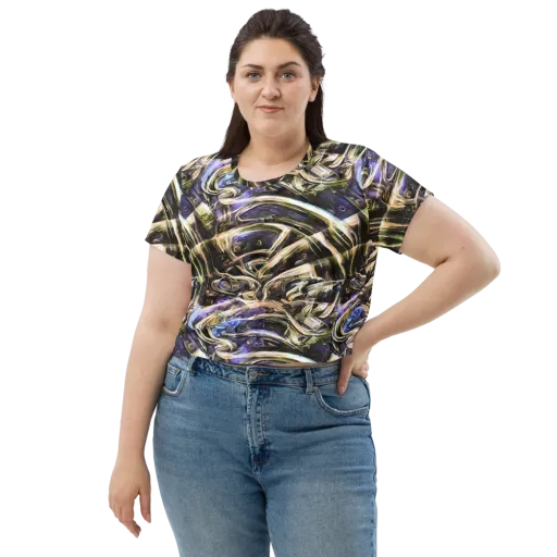 Violet Riptide on a Crop Tee