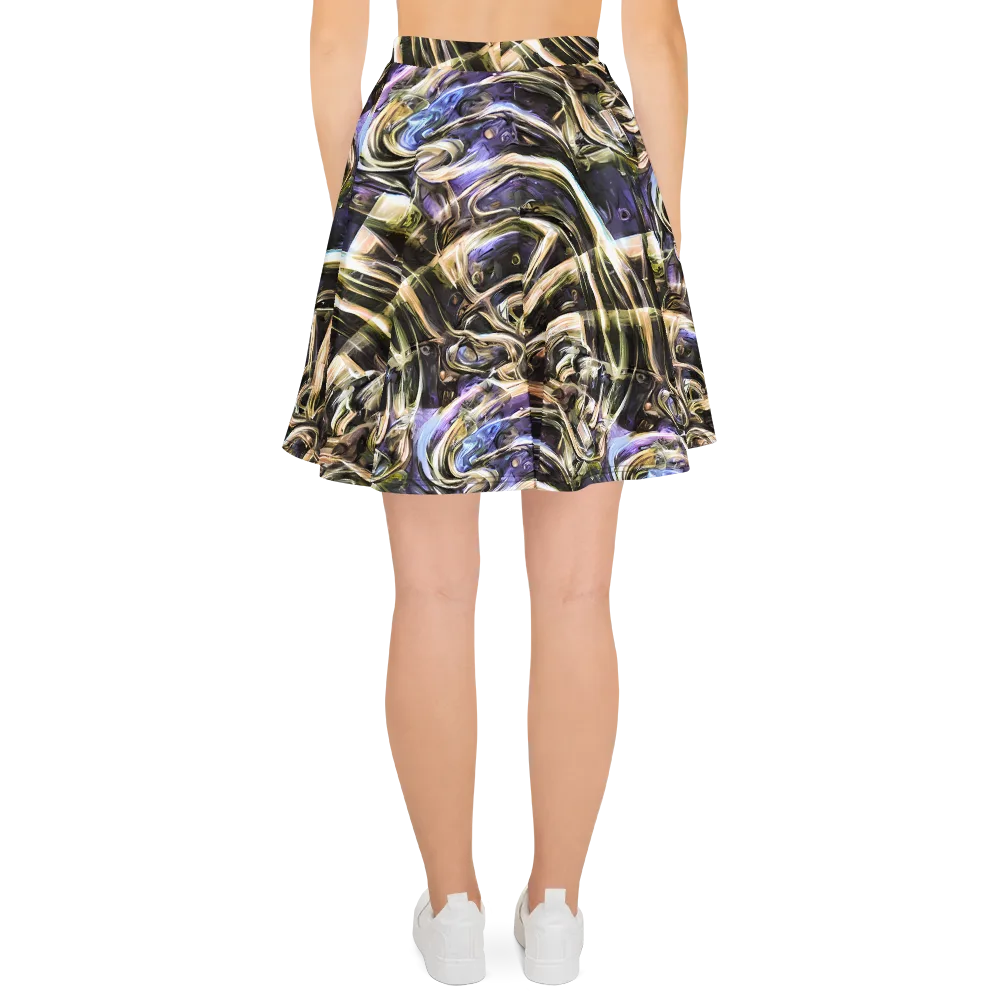 Violet Riptide on Skater Skirt — Back