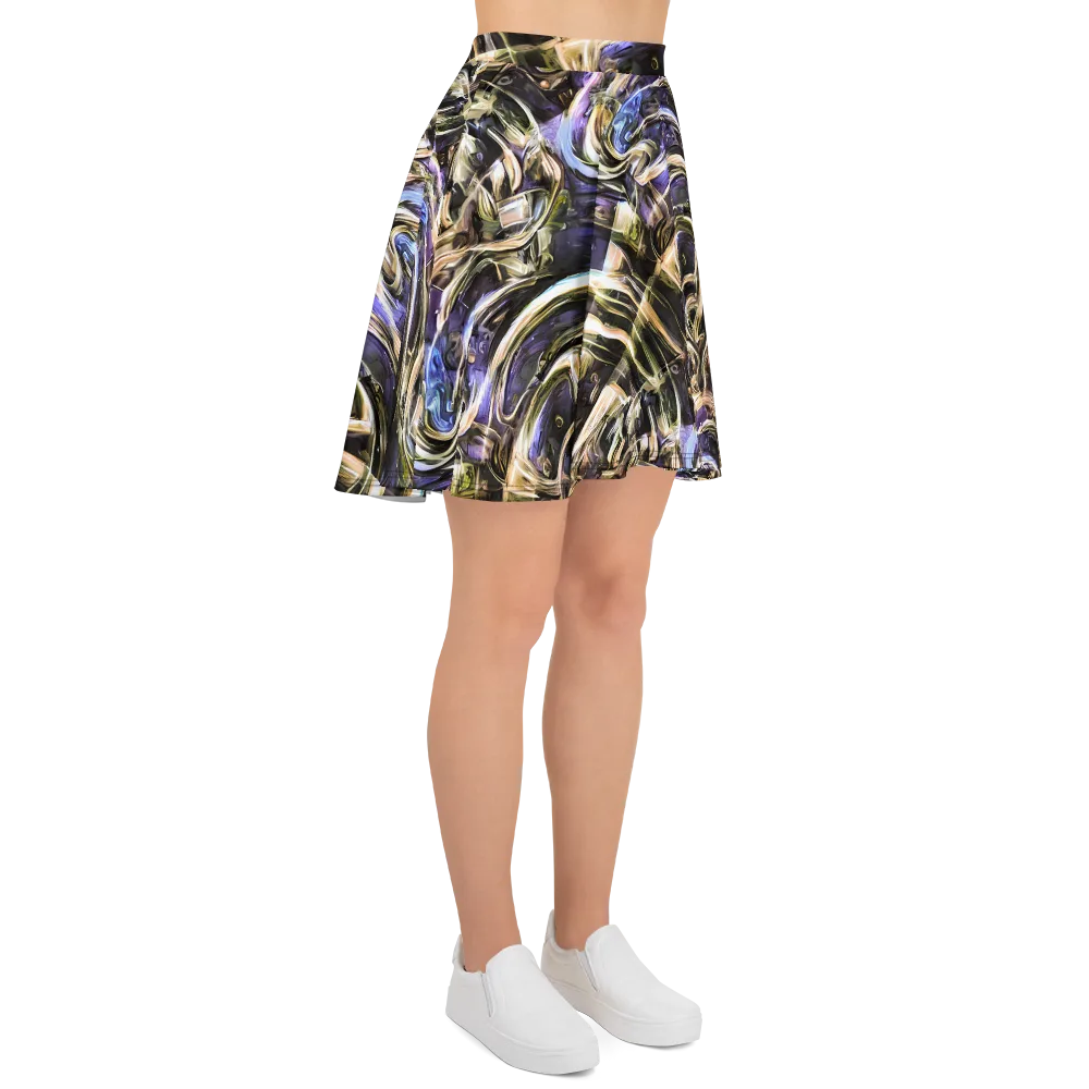 Violet Riptide on Skater Skirt — Right