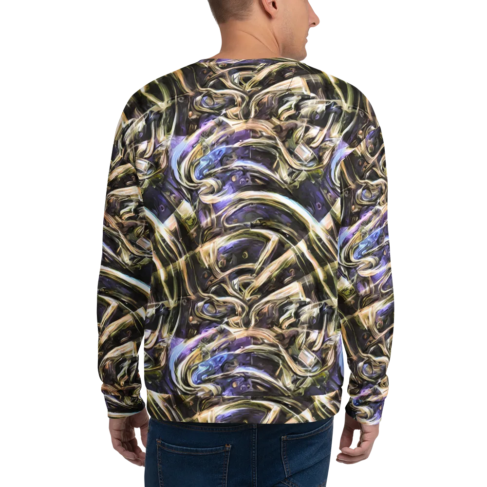 Violet Riptide on Sweatshirt — Back