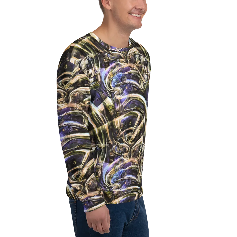 Violet Riptide on Sweatshirt — Right Front
