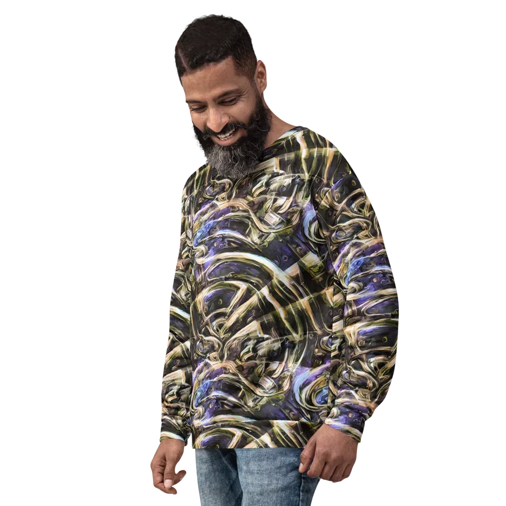 Violet Riptide on Sweatshirt — Left Front