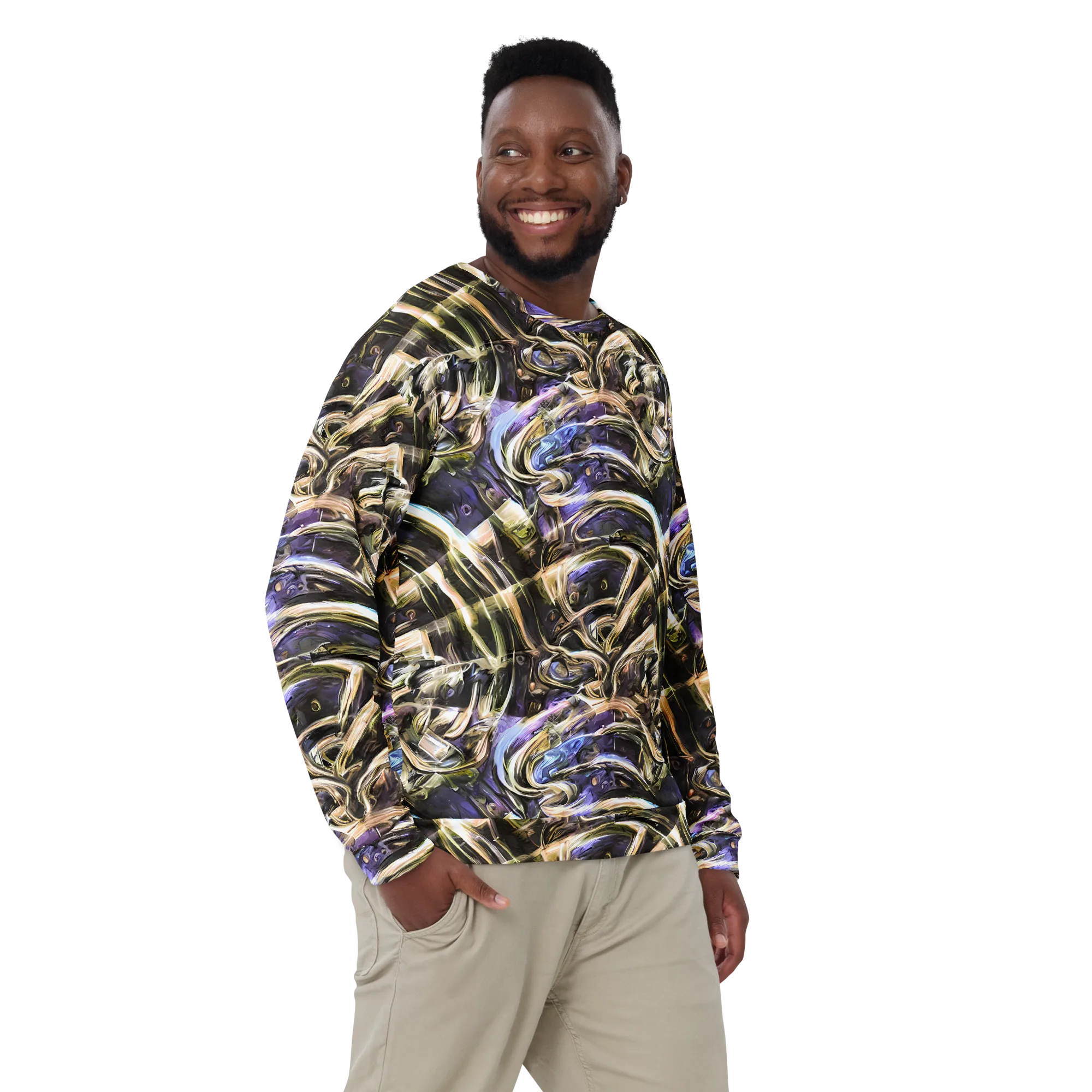 Violet Riptide on Sweatshirt — Front
