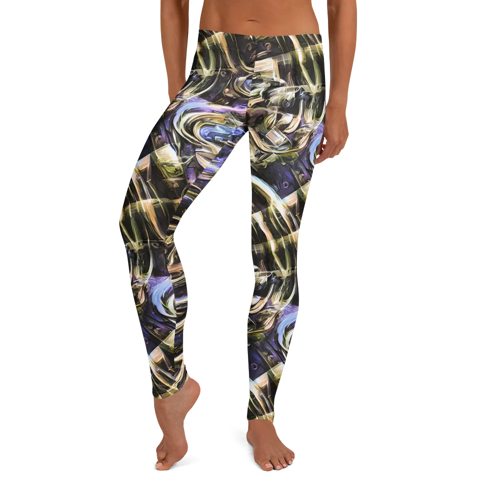 Violet Riptide on Leggings — Front