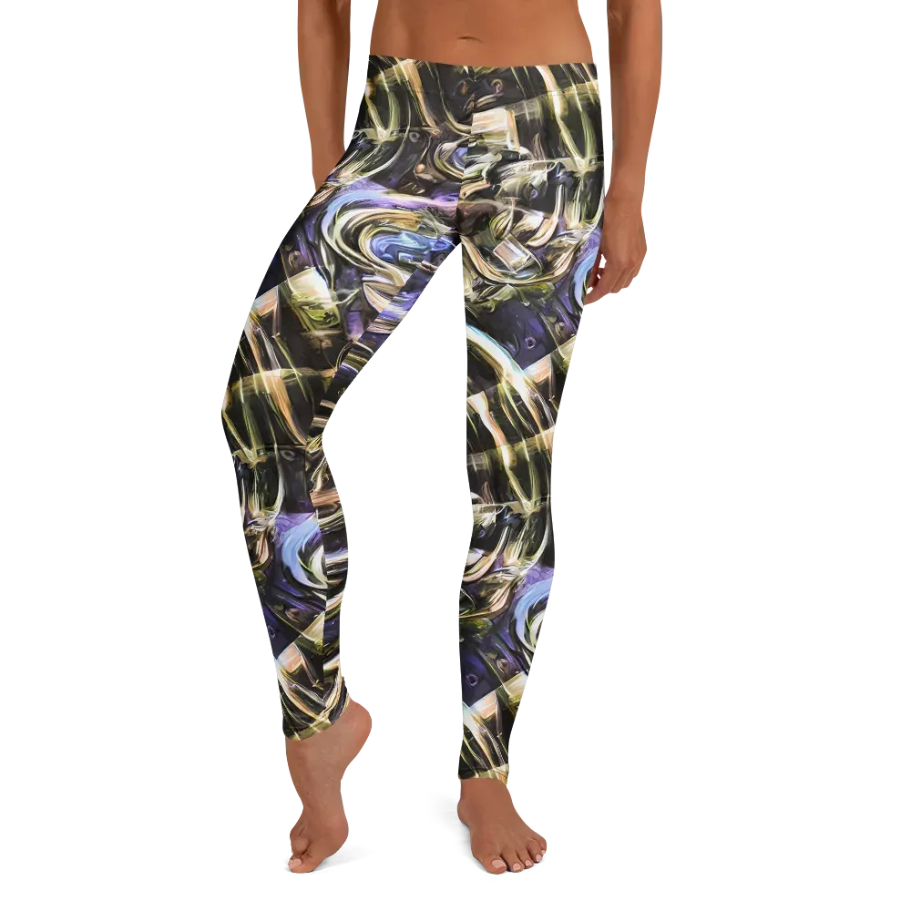 Violet Riptide on Leggings — Front