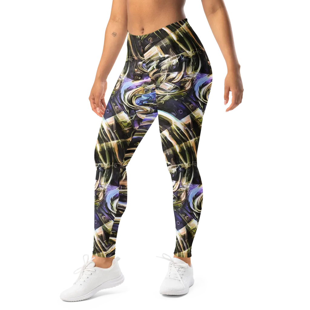Violet Riptide on Leggings — Left Front