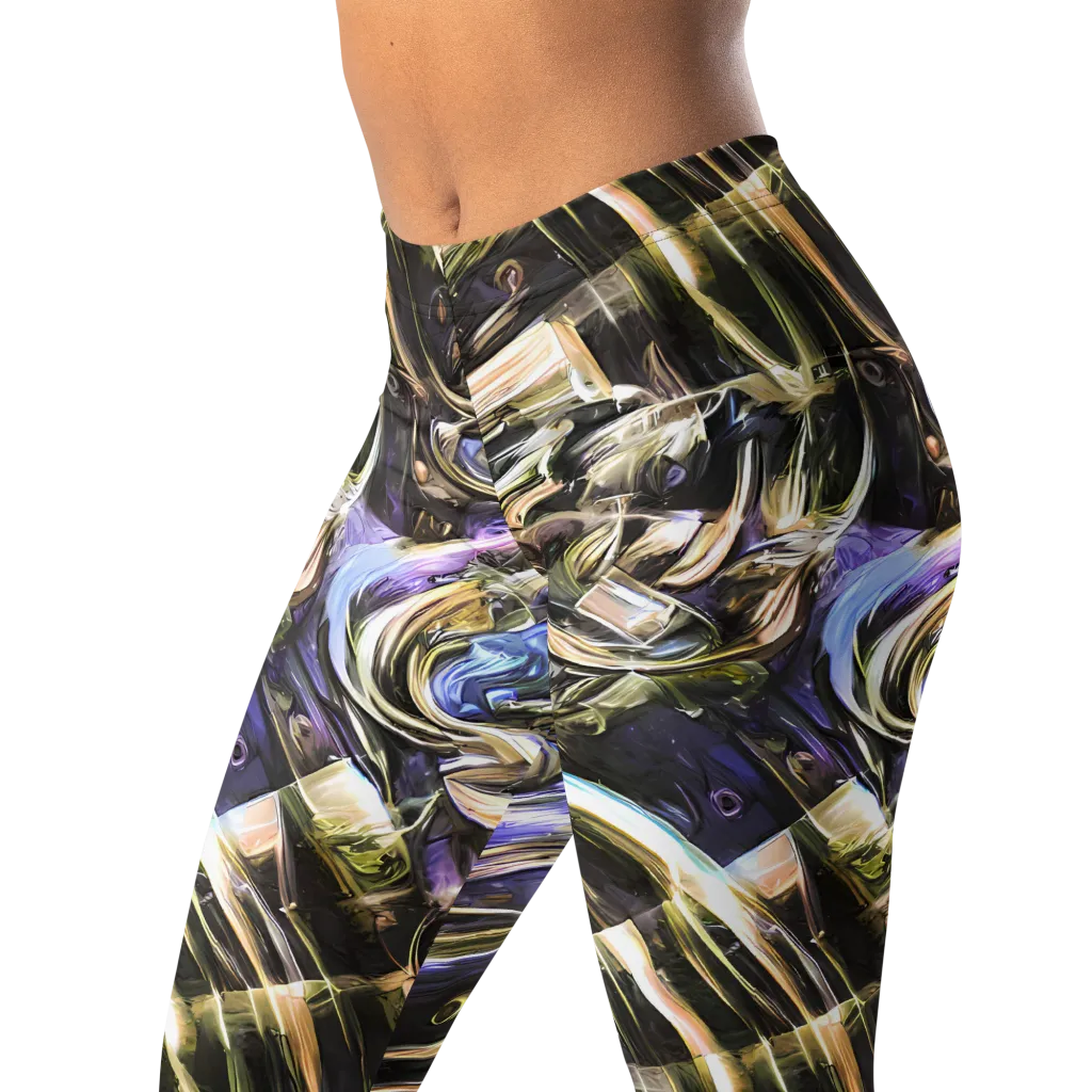 Violet Riptide on Leggings — Left Front