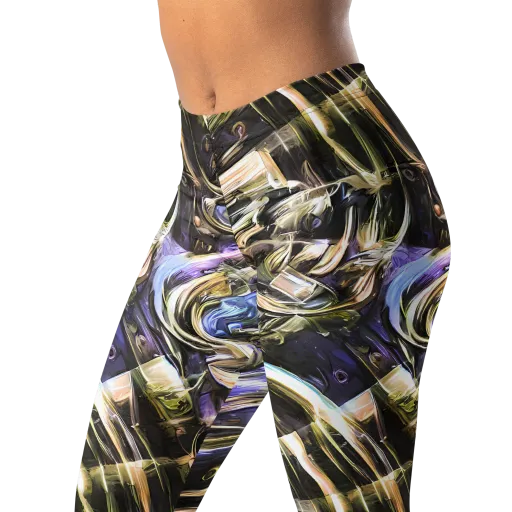 Violet Riptide on a Leggings