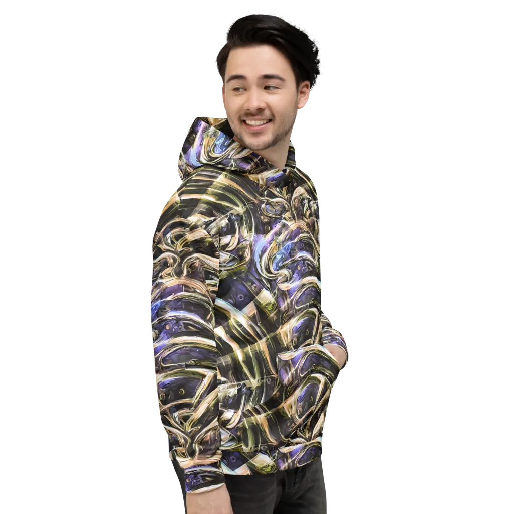 Violet Riptide on Hoodie — Right