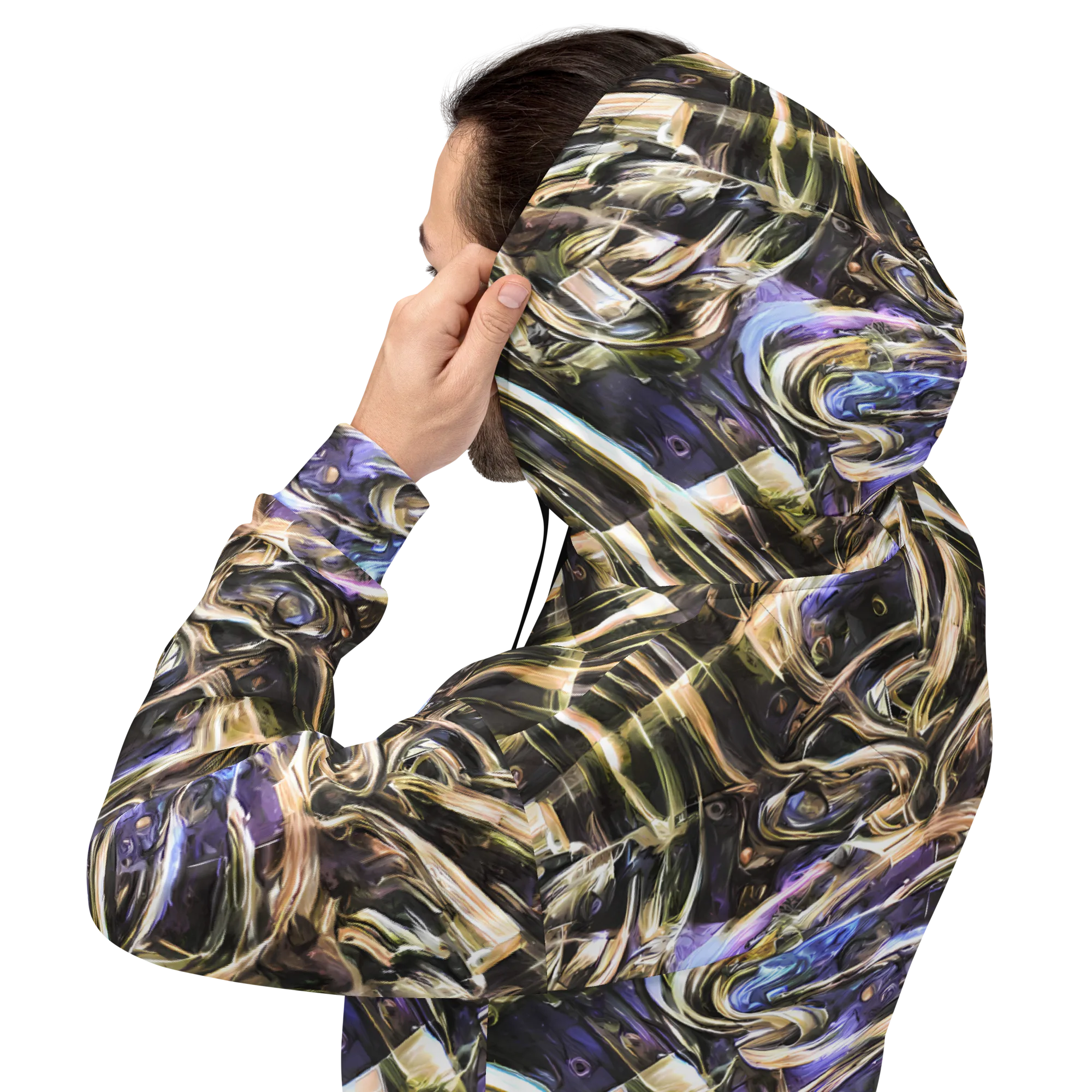 Violet Riptide on Hoodie — Back