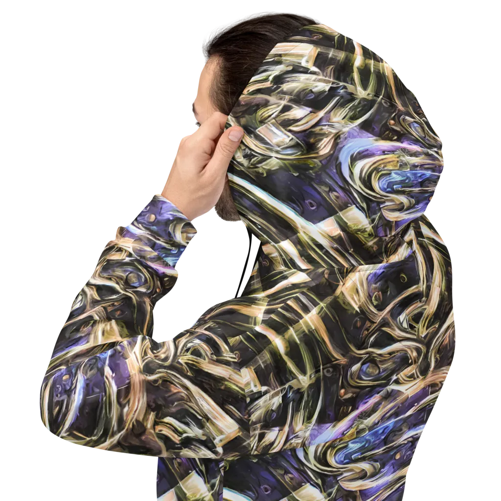 Violet Riptide on Hoodie — Back