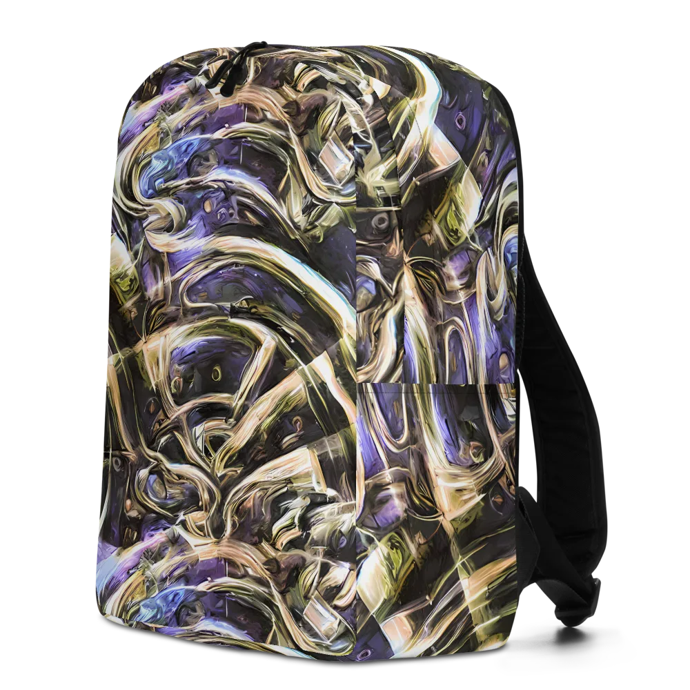 Violet Riptide on Minimalist Backpack — Left