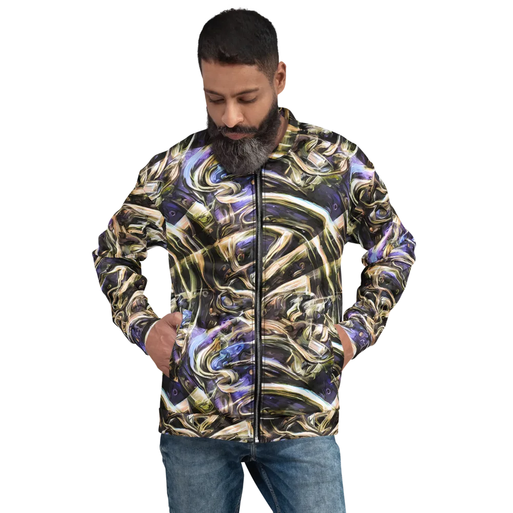 Violet Riptide on Bomber Jacket — Front