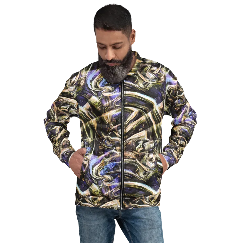 Violet Riptide on Bomber Jacket — Front