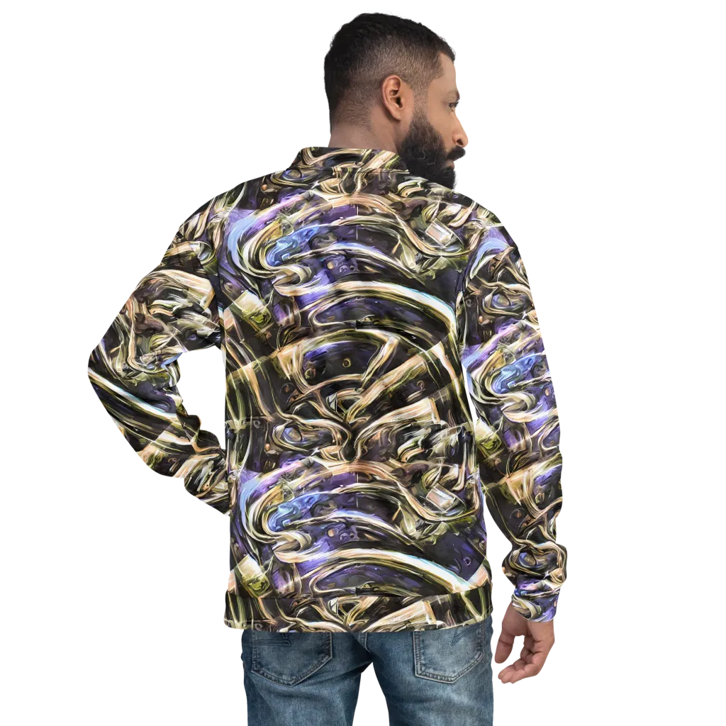 Violet Riptide on Bomber Jacket — Back