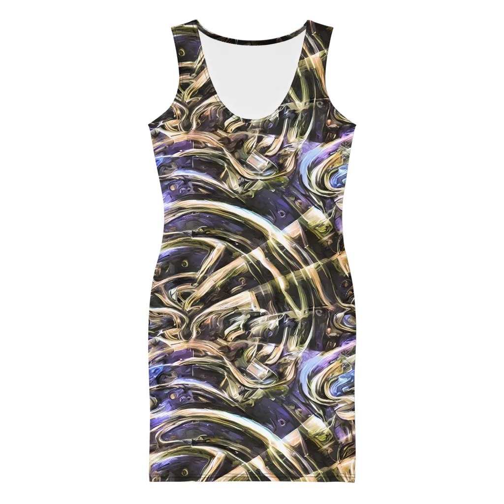 Violet Riptide on Bodycon Dress — Front