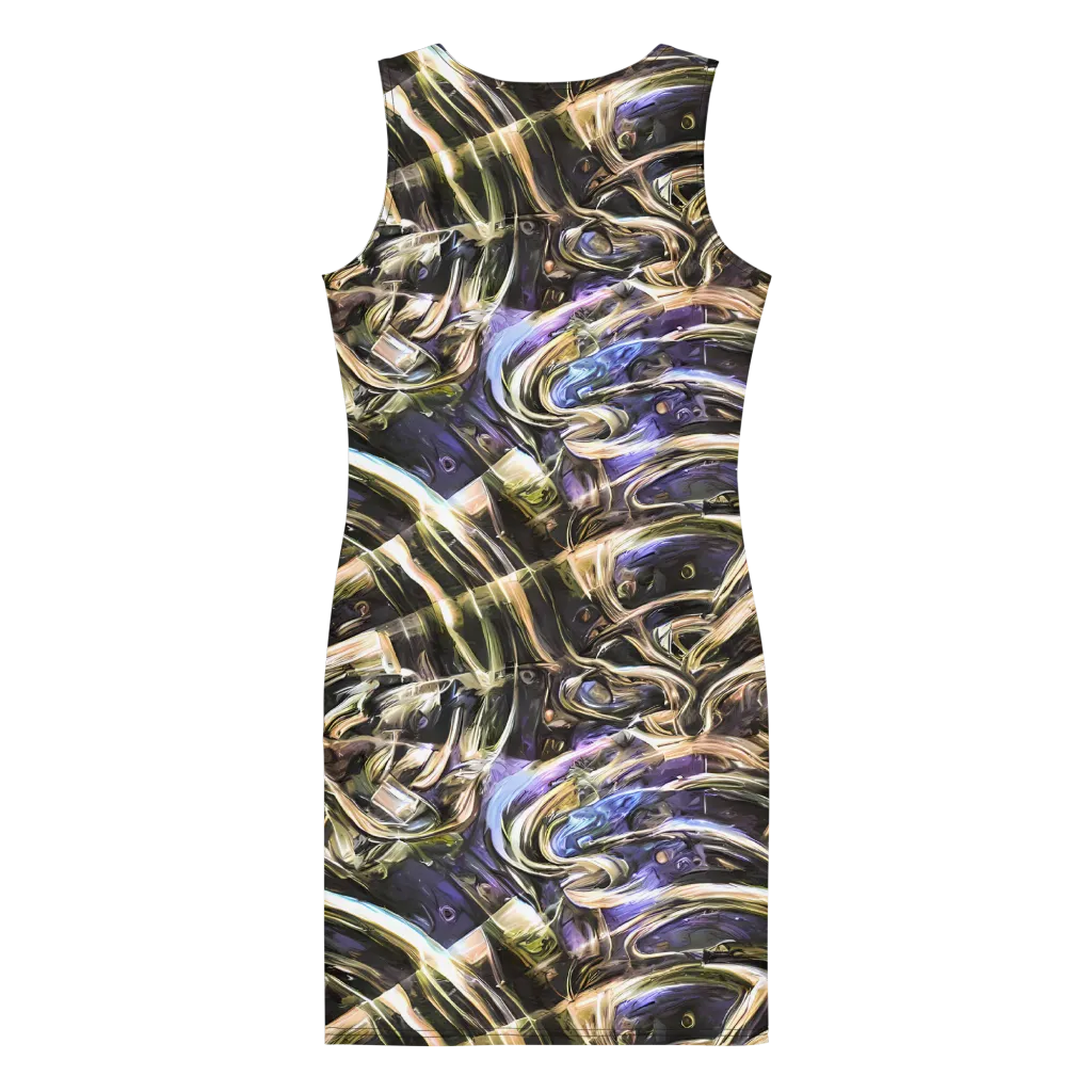 Violet Riptide on Bodycon Dress — Back