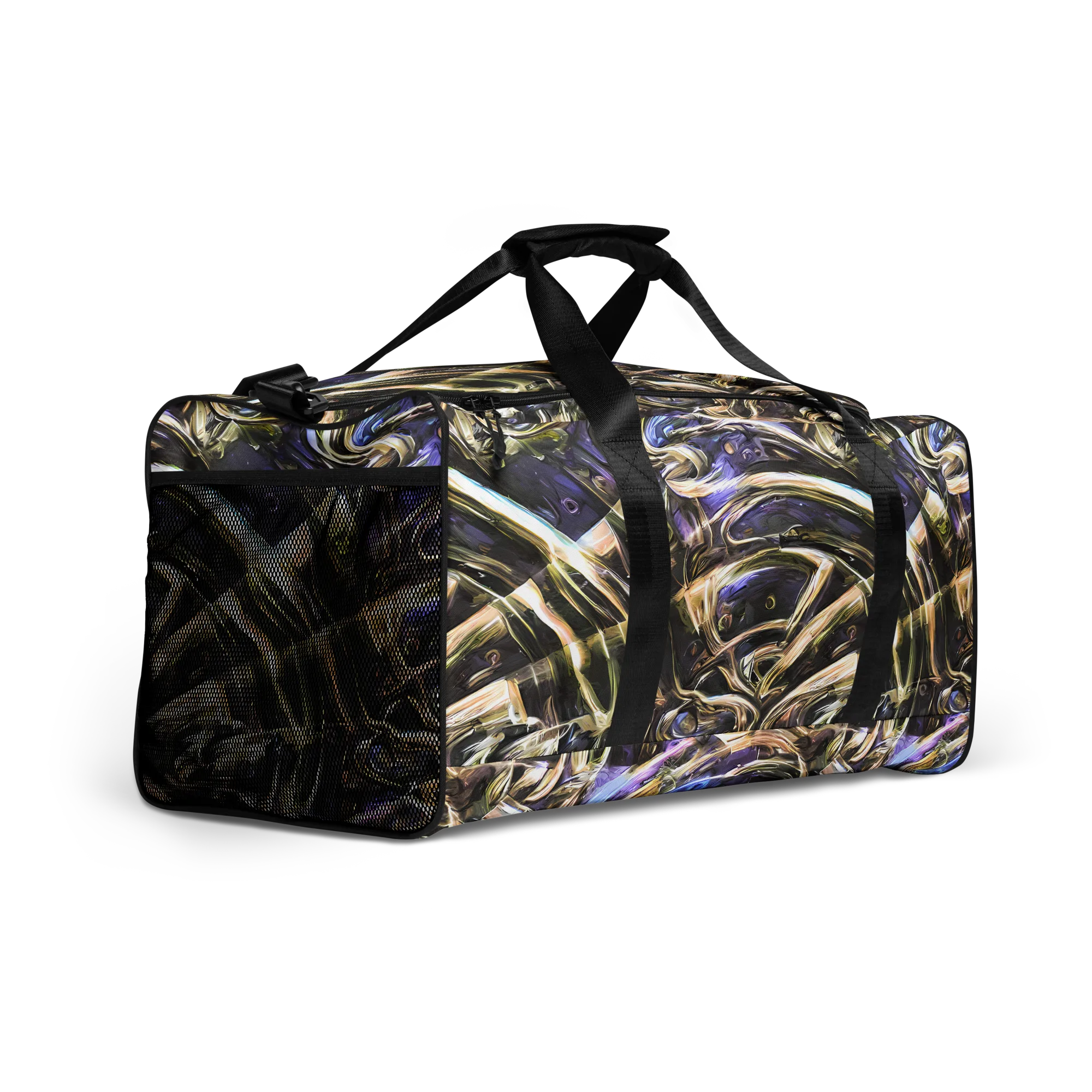 Violet Riptide on Duffle Bag — Right Front