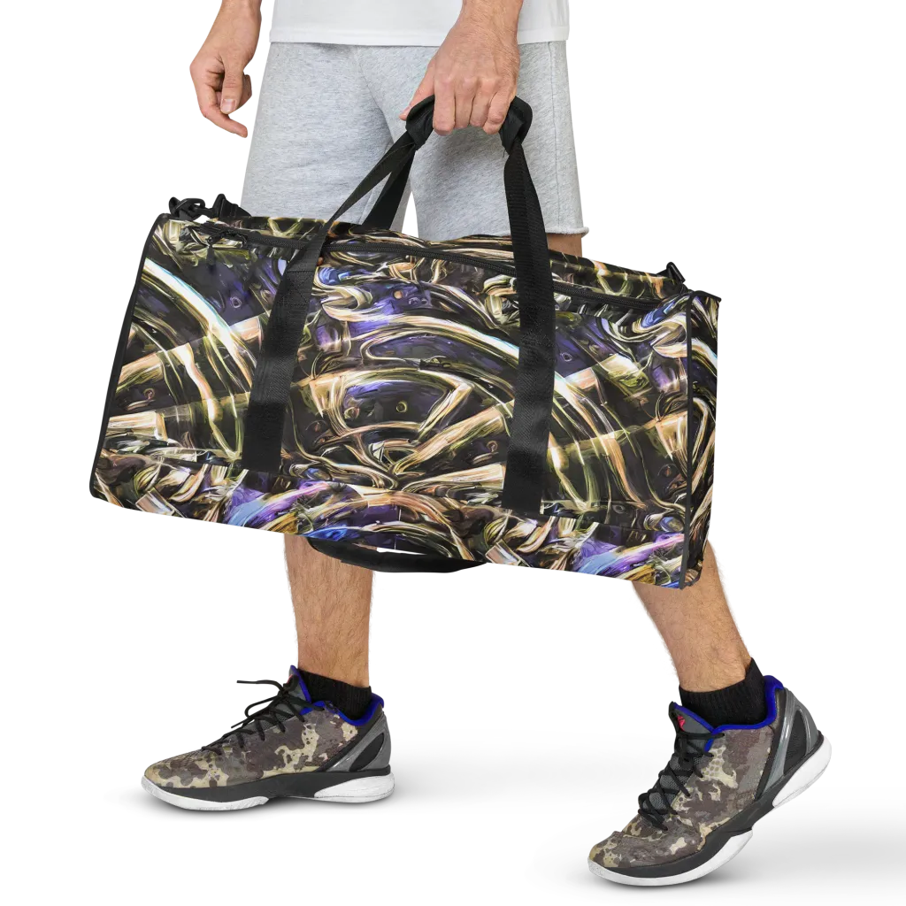 Violet Riptide on Duffle Bag — Front