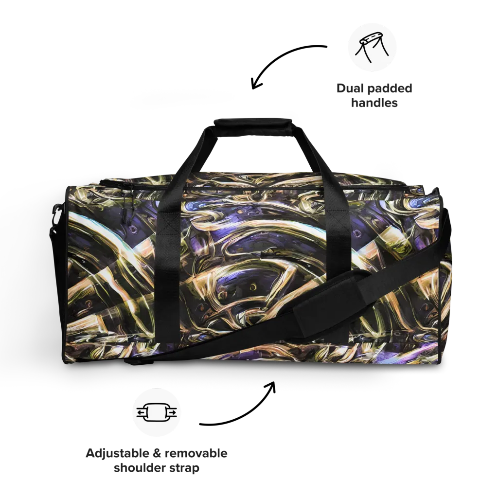 Violet Riptide on Duffle Bag — Front