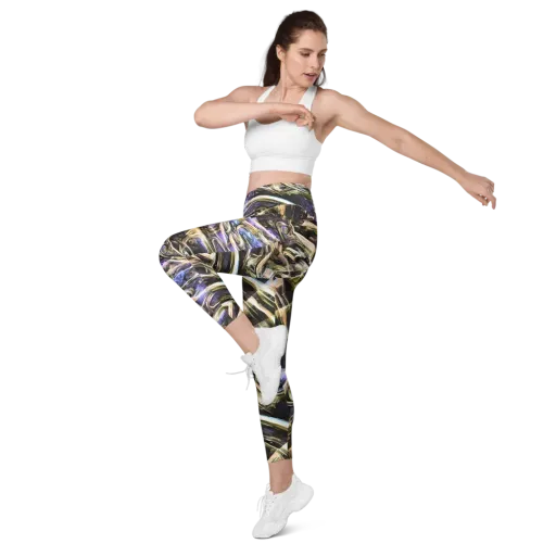 Violet Riptide on a Leggings with Pockets