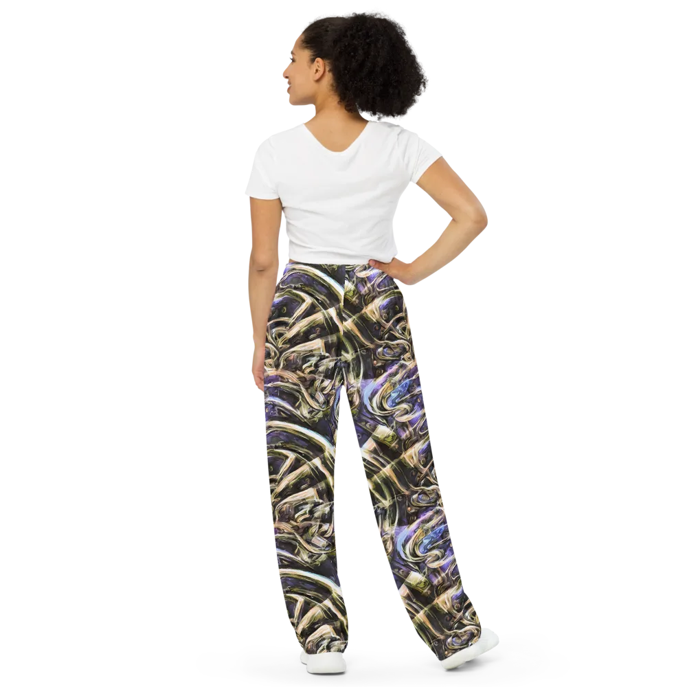 Violet Riptide on Wide-Leg Pants — Back
