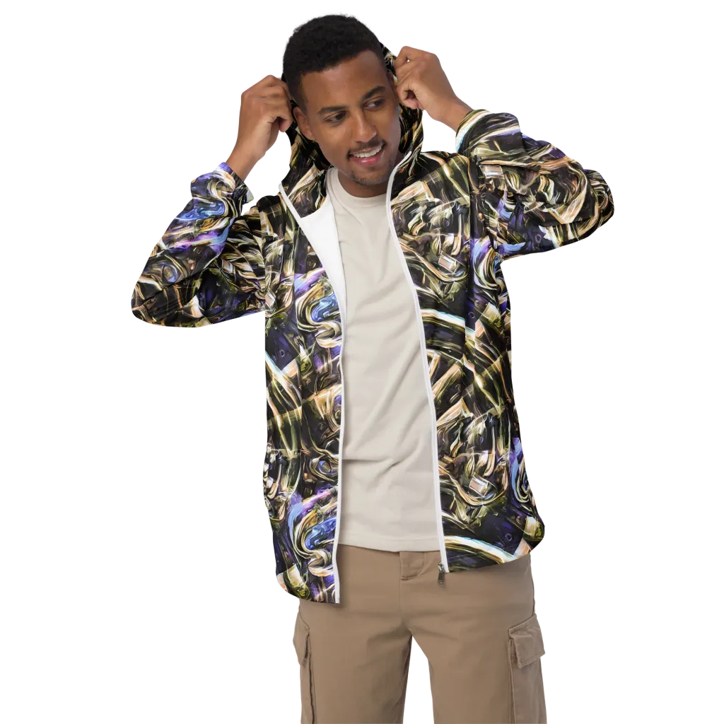 Violet Riptide on Men's Windbreaker — Front