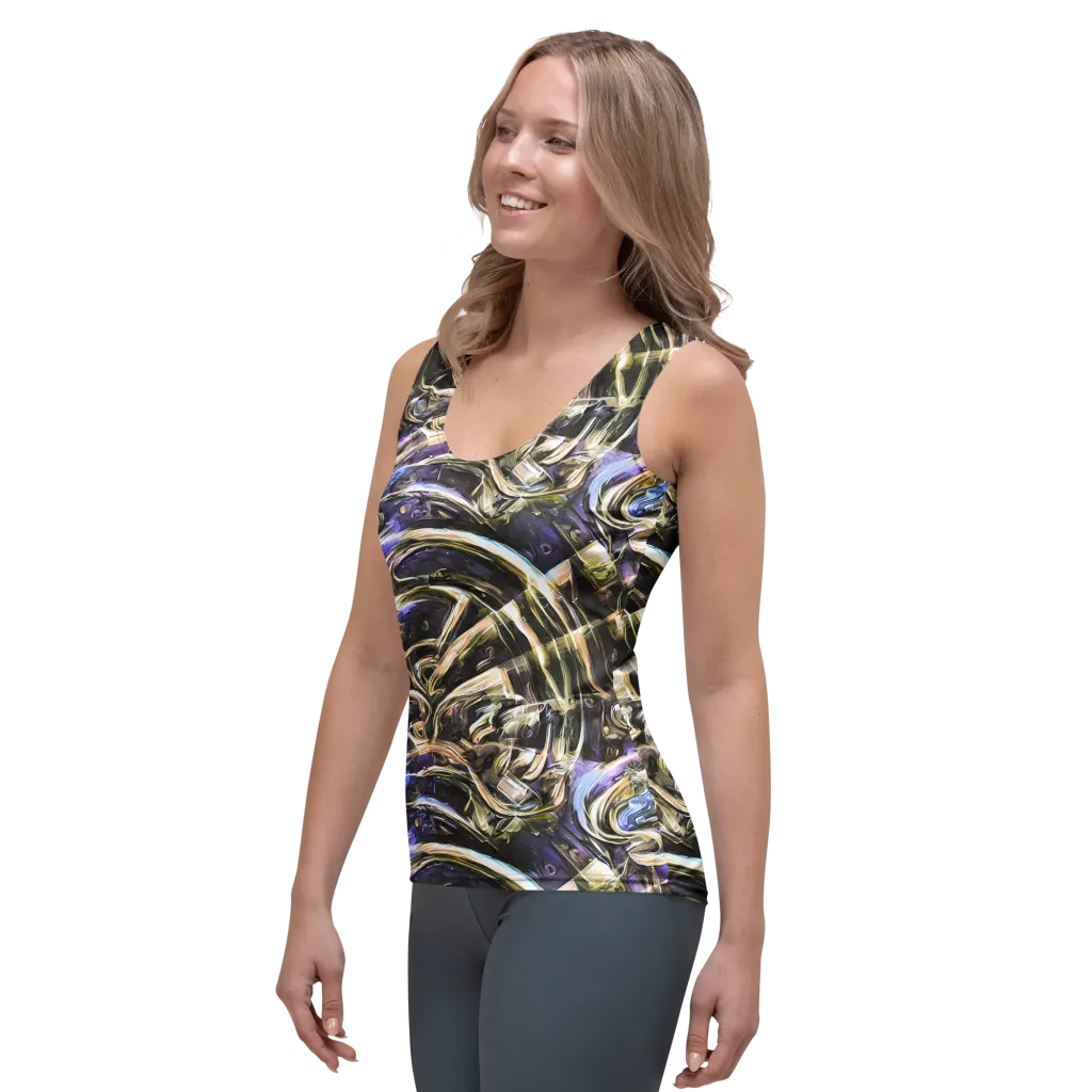 Violet Riptide on Women's Tank Top — Left Front