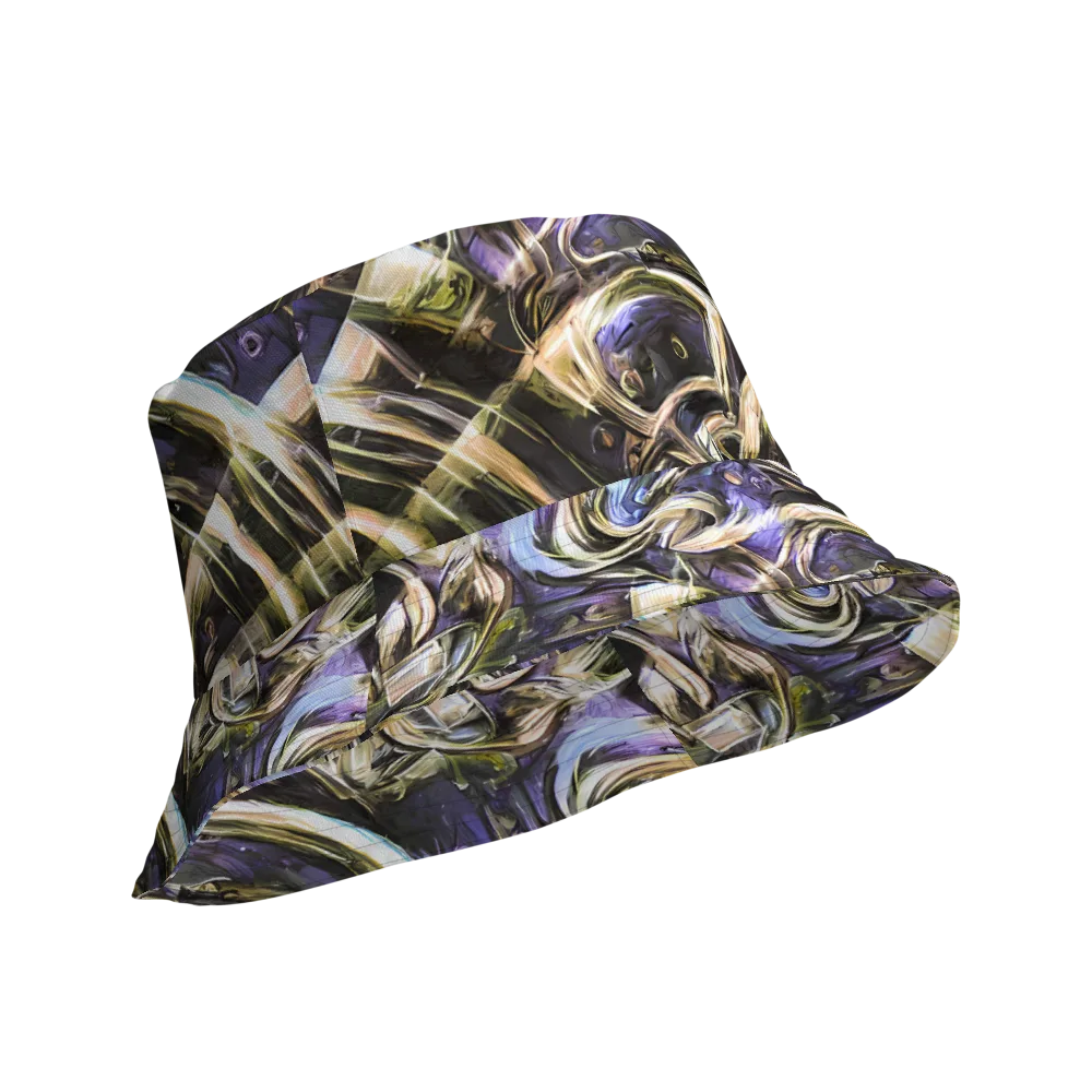 Violet Riptide on Reversible Bucket Hat — Product details Outside