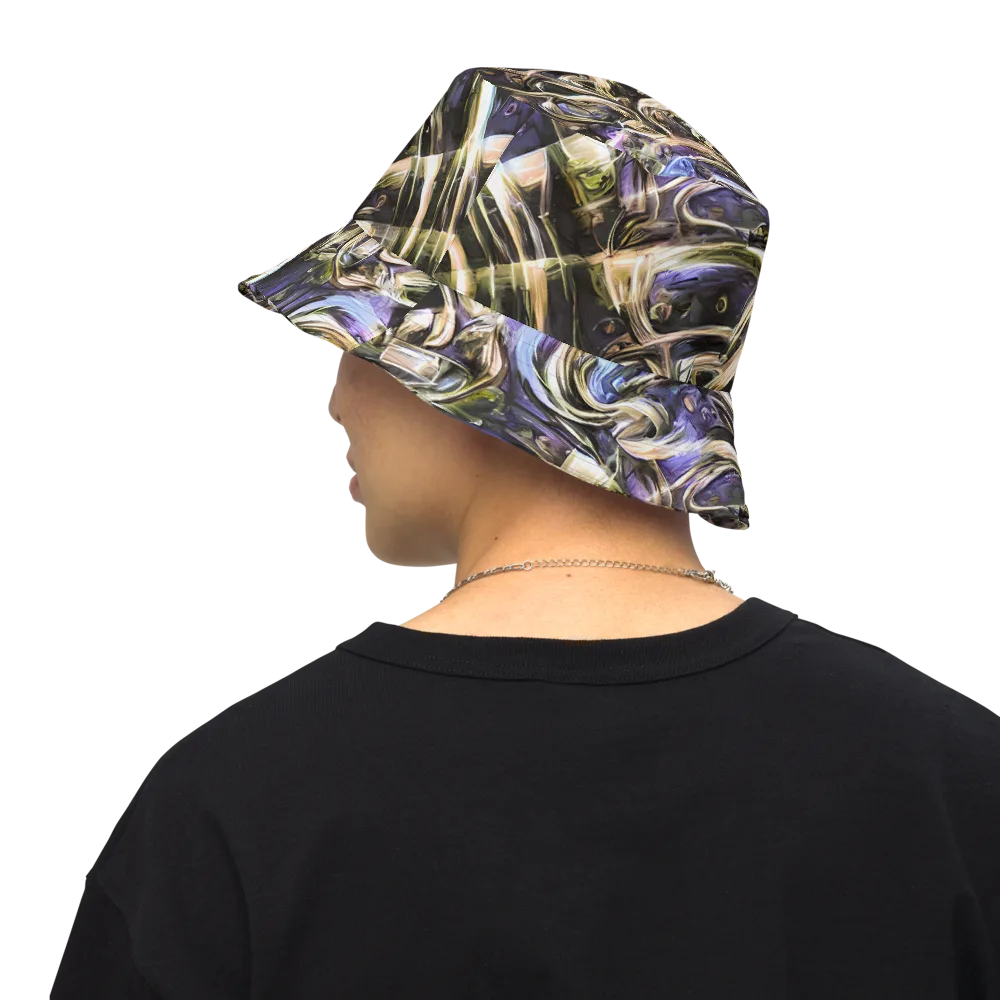 Violet Riptide on Reversible Bucket Hat — Back Inside
