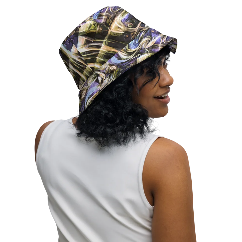 Violet Riptide on Reversible Bucket Hat — Right Outside
