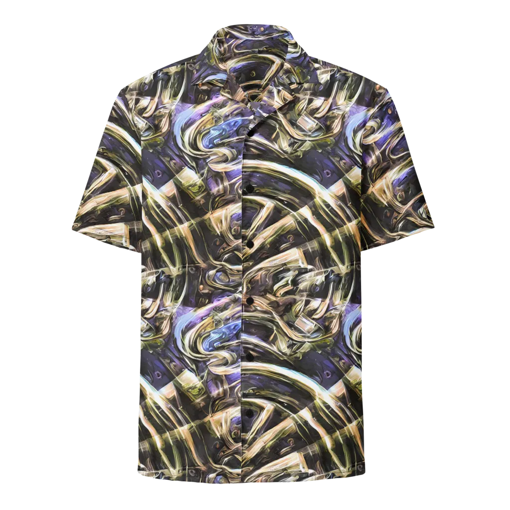 Violet Riptide on Button Shirt — Front