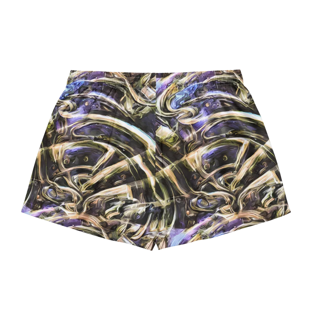 Violet Riptide on Women's Pajama Shorts — Back