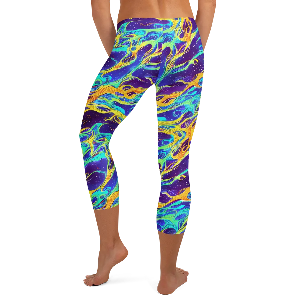 Prism Orbit on Capri Leggings — Back