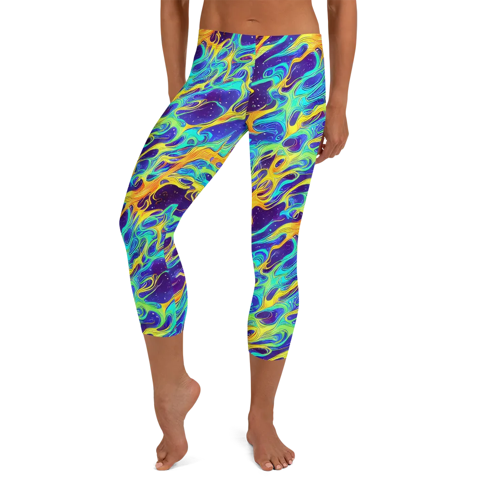 Prism Orbit on Capri Leggings — Front