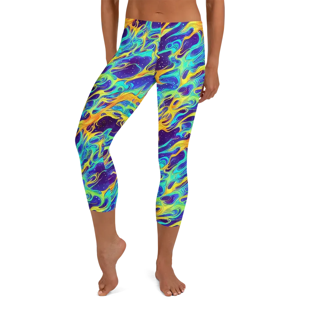 Prism Orbit on Capri Leggings — Front